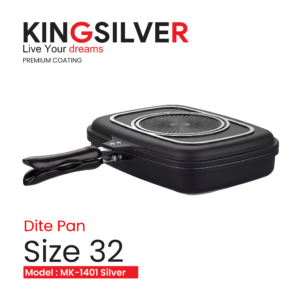 سرویس قابلمه 19 پارچه میلان کوتینگ گرانیتی  MK-1401 Silver
