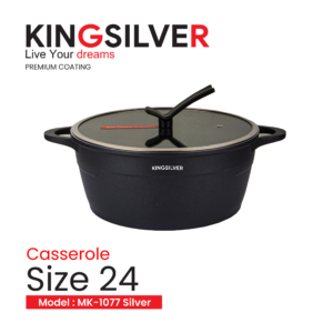 سرویس قابلمه 8 پارچه کلاسیک مدل MK-1077 Silver