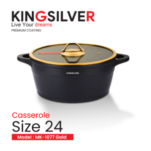 سرویس قابلمه 8 پارچه کلاسیک مدل MK-1077 Golden