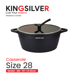 سرویس قابلمه 19 پارچه کلاسیک مدل MK-101-14  Silver